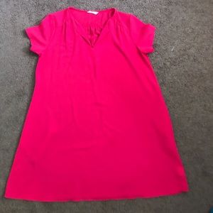 Pink flare dress